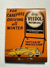 VEEDOL MOTOR OIL - Toledo, Ohio - Advertising Feature Matchbook Unstruck picture