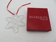 Waterford Crystal Marquis Annual Snowflake Ornament w/Box Simple Star picture