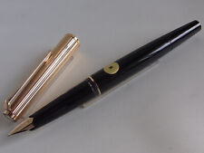 Montblanc 227 Fountain Pen 14K M Nib Gold Plated Cap picture