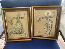 Pair of Vintage Thai Dancer Prints. picture