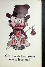 3 antique HOBO comic post card set #89 picture