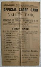 1895 Valley Fair Horse Racing Score Card Brattleboro Vermont - Prince Lavalard picture