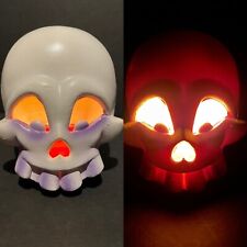 Vintage Trendmasters Foam Light Up Skeleton Skull Halloween Decoration picture