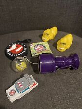 1997 Ghostbuster's Toy Lot Of 5  Hockey Puck Clip on Change Bank, Car, Squeeze picture