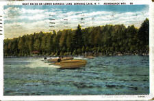 1936 Saranac Lake,NY Boat Races On Lower Saranc Lake Essex,Franklin County picture