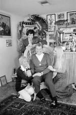 Famous Actor and Swimmer Johnny Weissmuller at Home with Family 1974 Old Photo picture