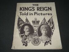 1935 THE KING'S REIGN TOLD IN PICTURES PROGRAM - GREAT PHOTOS - J 2825 picture