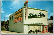 Vtg Sarasota Florida FL Dixie Lee's Poor Mans Stork Club Bar Egger's Postcard picture