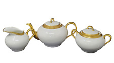 JB Jean Boyer Limoges France Tea Set Teapot with Lid Creamer Sugar Bowl with Lid picture