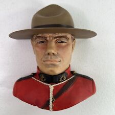 Vintage 1992 Bossons Chalkware Head England Royal Canadian Mounted Police picture