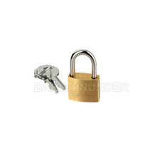 1 PC Small Metal Padlock 20mm Mini Brass Lock Jewelry Safe Box W 2 Keys BU-001 picture