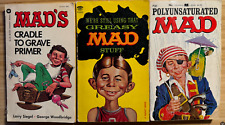 MAD Magazine Vtg Paperback Lot of 3 Cradle Grave Primer, Polyunsaturated, Greasy picture