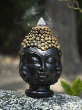 Phra Phrom Four Faced Buddha with Ushnisha Head Backflow Incense Cone Burner picture