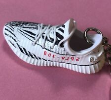New Mini 3D 350 sneaker shoes keychain Hand-painted. ZEBRA picture