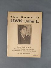 RARE 1929 National Miner's Union Communist Pamphlet about John L Lewis of UMWA picture