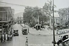 Vintage Panama City Canal Zone Photo Trolley Silver Dollar Saloon Plaza 1920s picture