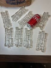 Vtg 1970 Acrylic Clear Crystal Icicle Chandelier Lamp Parts lot of 33 2 1/2 x 7