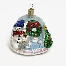 Old World Christmas OWC Glass Christmas Ornament Snowman Igloo Wreath Tree 4