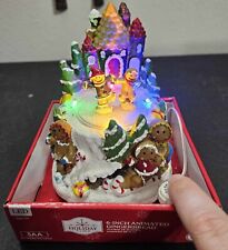 Holiday Time 6 Inch Animated Gingerbread LED Collectible Display NEW Retired picture