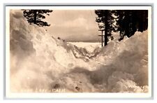 RPPC Winter View Big Bear Lake California CA UNP Pedersen Photo Postcard Z9 picture