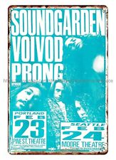 1990 Portland and Seattle Concerts Poster metal tin sig picture