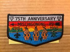 Mischigonong Lodge 89 1990 75th Anniversary Older OA Flap m picture