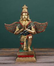 Brass Lord Garuda Statue - Wagon Of Lord Vishnu - Hindu Demigod Statue - Protect picture