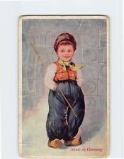Postcard A Boy in Traditional Wear Made in Germany picture