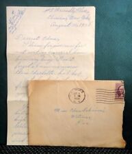 1939 antique EDNA ROBINSON WATROUS PA HANDWRITTEN LETTER from KIMBER elmira ny picture