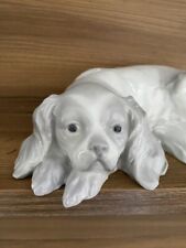 Vintage Porcelain Figurine Gebruder Heubach Spaniel Dog Figure Germany Very Rare picture
