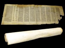 Antique Esther Scroll Megillah Purim On parchment from Poland Ca1800 Judaica picture