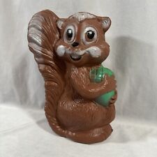 Vintage Art Line Blow Mold Squirrel With Acorn Lawn Decor picture