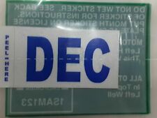 DMV MONTH TAG STICKER DECEMBER / DEC CALIFORNIA DMV LICENSE PLATE ORIGINAL NEW picture