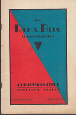 Franklin School New York THE RED AND BLUE Christmas 1930 America's Cup + picture