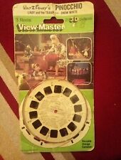 Disney's Pinocchio Lady Tramp Snow White Cartoons view-master Reels Pack opened picture