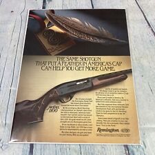 Vintage 1983 Remington Model 1100 Shotgun Print Ad Magazine Advertisement picture