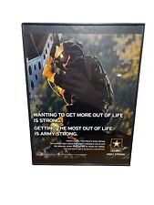 2008 US ARMY Recruit Print Ad, Special Ops Chinook Helicopter Crew Chief Framed picture