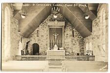 RPPC Postcard The Sanctuary St Catherine's Chapel Camp St Malo CO  picture