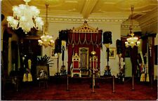 Postcard HI Interior View Throne Hawaii's Former Monarch Queen Liliuokalani B5 picture