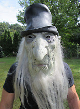 Vtg RARE 2003 Undertaker Old Man Halloween Mask Paper Magic Group Top Hat Beard picture