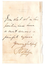 James St Clair-Erskine, 3rd Earl of Rosslyn Signed Letter 1874 Autographed picture