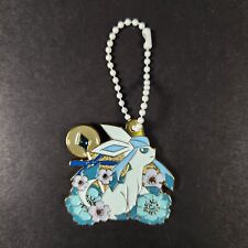Pokemon Glaceon Flower Metal Gold Keychain Charm Christmas Ornament Charm picture