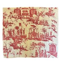 Beautiful Rare 19th Cent French Scenic Conversational Toile On Linen 1631 picture
