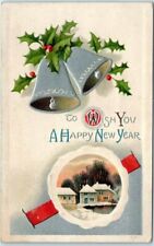 Postcard - Holiday Art Print - Greeting Card - To Wish You A Happy New Year picture