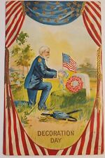 Decoration Day Patriotic Vintage 1917 Embossed Postcard  picture
