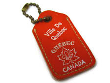 Vintage Keychain: Ville de Quebec Canada Penny (Some Oxidation) Leather picture
