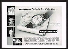 1950s Original Vintage Movado Chronometer Watch Print Ad picture