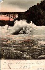 Whirlpool Rapids Niagara Falls New York NY Bridge Antique UDB Postcard Taunton picture