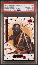 In-Hyuk Lee - Ronin Artist Auto /75 - PSA 10 DNA 10 - 2023 UD Marvel Anime Vol 2 picture