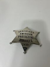 Vintage America Protective Services Sergeant Badge picture